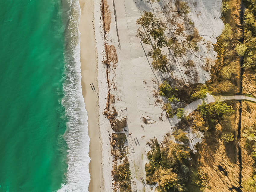direkter Zugang zum Strand Camping Mousterlin