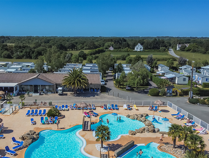 camping avec parc aquatique chauffe a fouesnant finistere