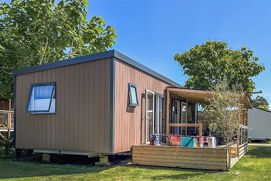 mobil home prestige jardin 3ch 2 sdb 40m camping fouesnant