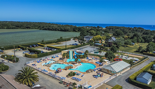 superficie du camping la plage de cleut rouz